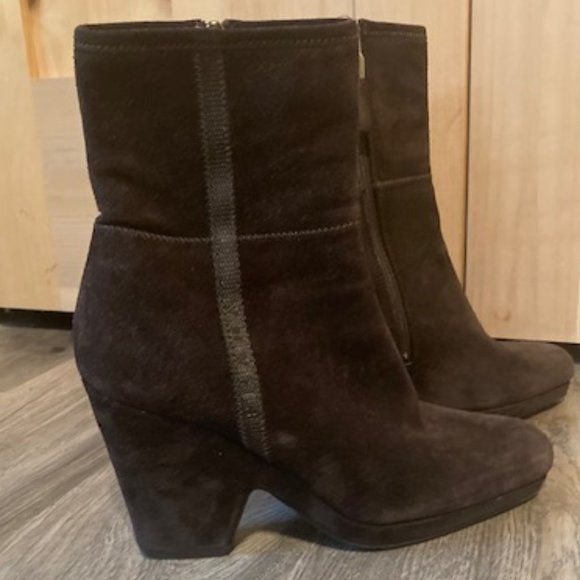 Prada Shoes - Prada Brown Suede Booties